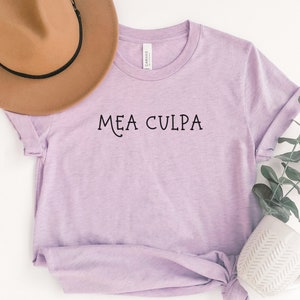 Mea Culpa Shirt, Latin Shirt, Catholic Shirt, Latin Phrase, Classical Education, Latin Teacher Shirt, Catholic Phrase, Traditional Catholic