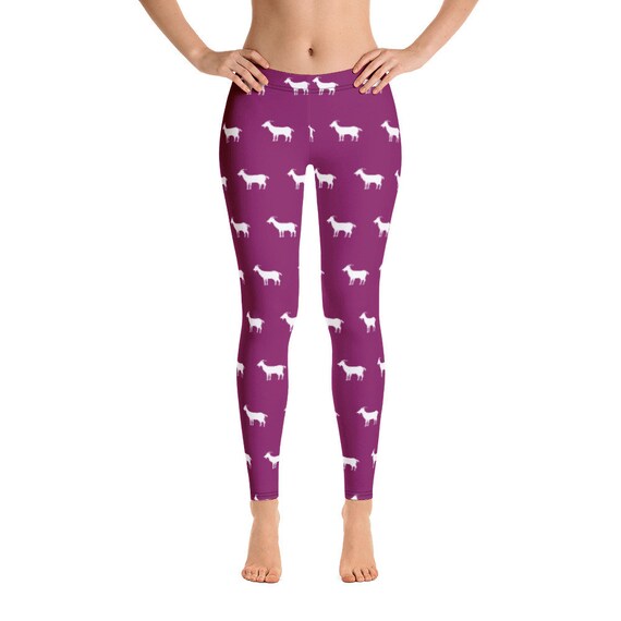 Goat Yoga Leggings, Goat Yoga Pants, Crazy Goat Lady, Goat Lover