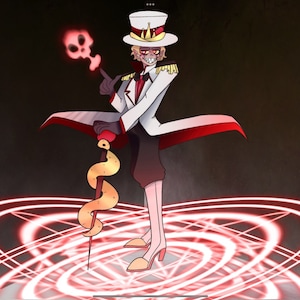 Lucifer Morningstar print Hazbin Hotel | Digital Print
