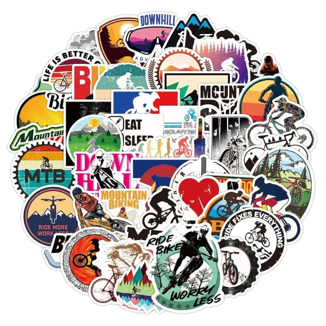 Mountain Bike Sticker Pack Downhill MTB Outdoor Extreme Sports Stickers