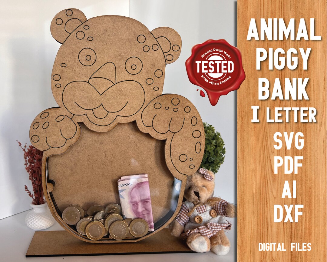 Piggy Bank, Letter Bank, Animal Piggy Bank, Coin Bank, Kids Piggy Bank