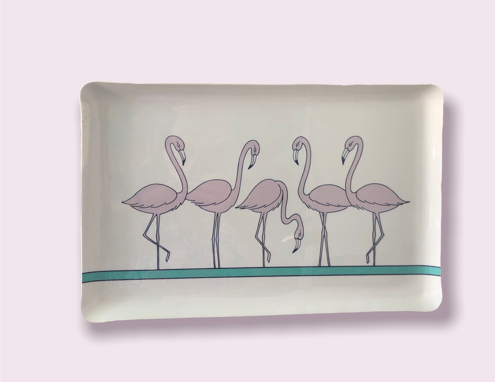 Flamingo Serving Tray - Etsy