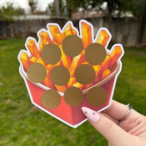 Fries scratch off savings challenge | A5 | savings challenge