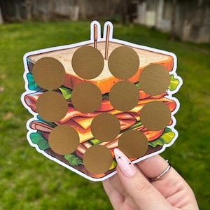 Sandwich scratch off savings challenge | A5 | savings challenge