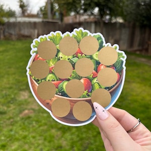 Salad scratch off savings challenge | A5 | savings challenge