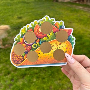 Taco scratch off savings challenge | A5 | savings challenge