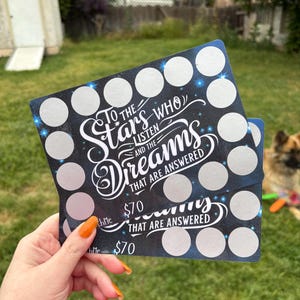 Acotar quote scratch off savings challenge | A5 | Laminated