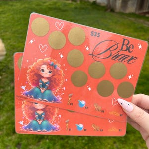 Be Brave scratch off savings challenge | A5 | Laminated