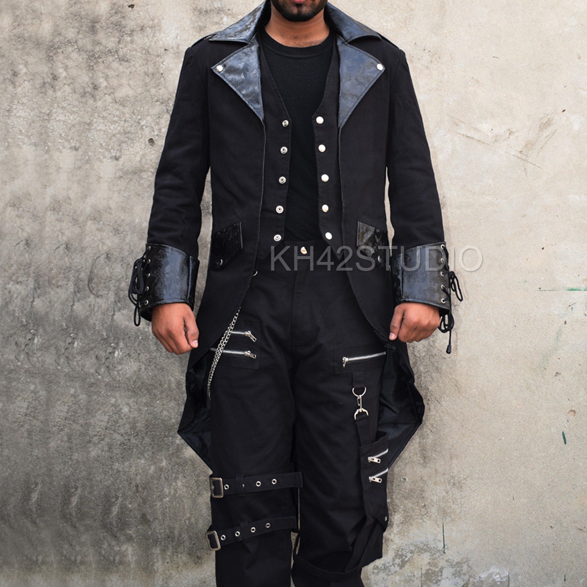 Gothic tailcoat jacket cheap