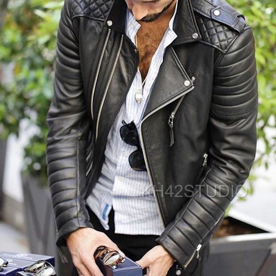 Mens moto leather jackets top