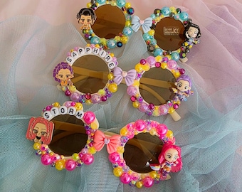 K-Pop Demon Hunter Personalised Sunnies | Huntrix | Rumi | Mira | Zoey | Christmas gift | toddler gift | Kid present