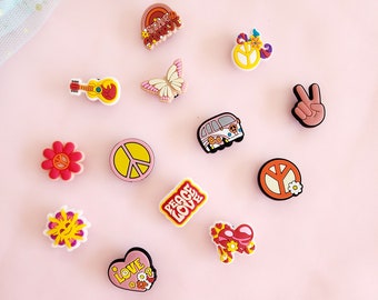 Hippy and Groovy Clog Charms| Charms | Crocs | Diamond Gems | Diamontes