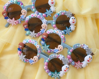Snowman Custom Sunnies | Personalised Sunglasses | Princess | Gift | Birthday
