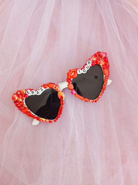 RED Taylor Swift Eras Tour Sunnies Heart Style | Custom  display picture 2
