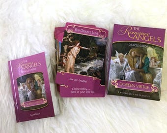 The Romance Angels Oracle Card Deck and Physical Guidebook by