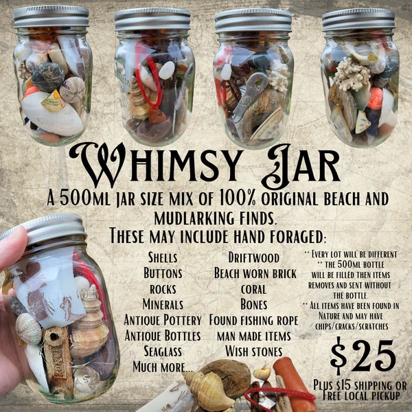 Whimsy Jar Beachcombing Finds