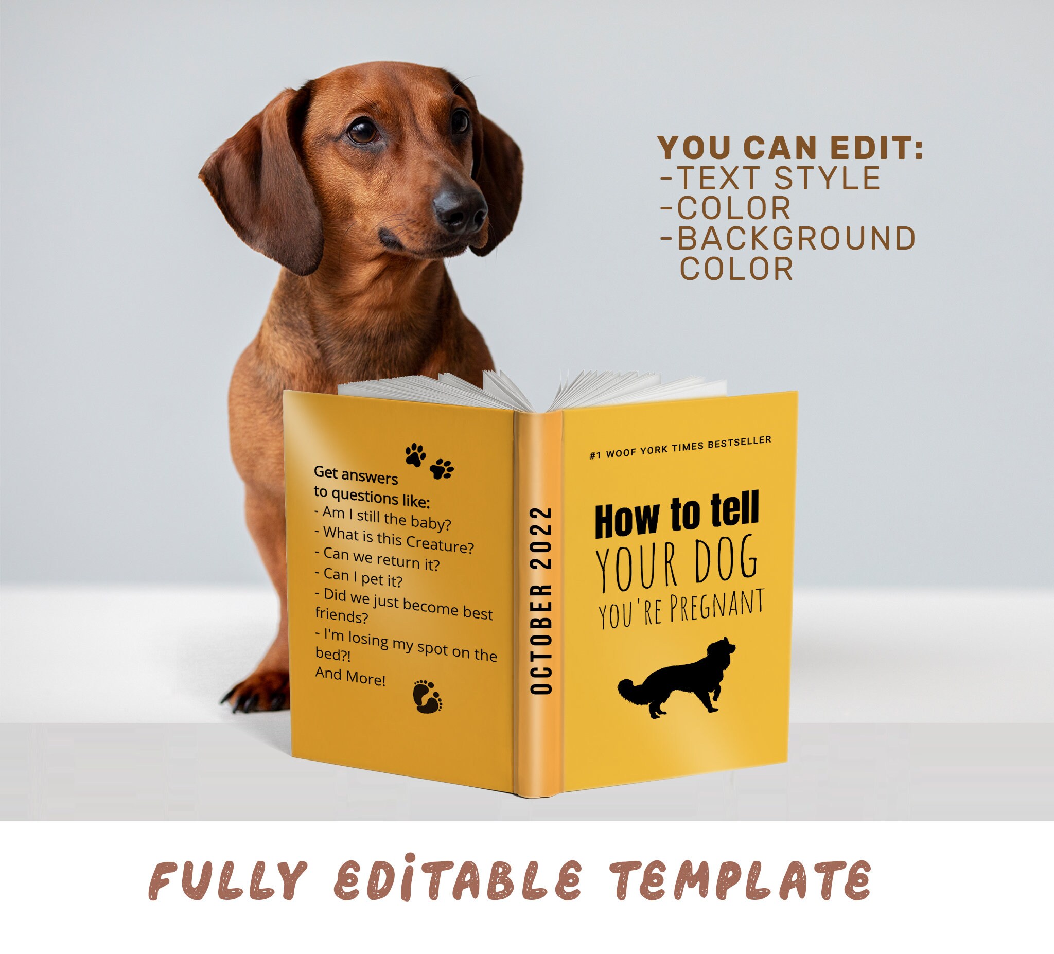 Hundehalstuch Zur Schwangerschaftsankündigung – „I Thought I Was The Baby!“ Für Kleine Hunde
