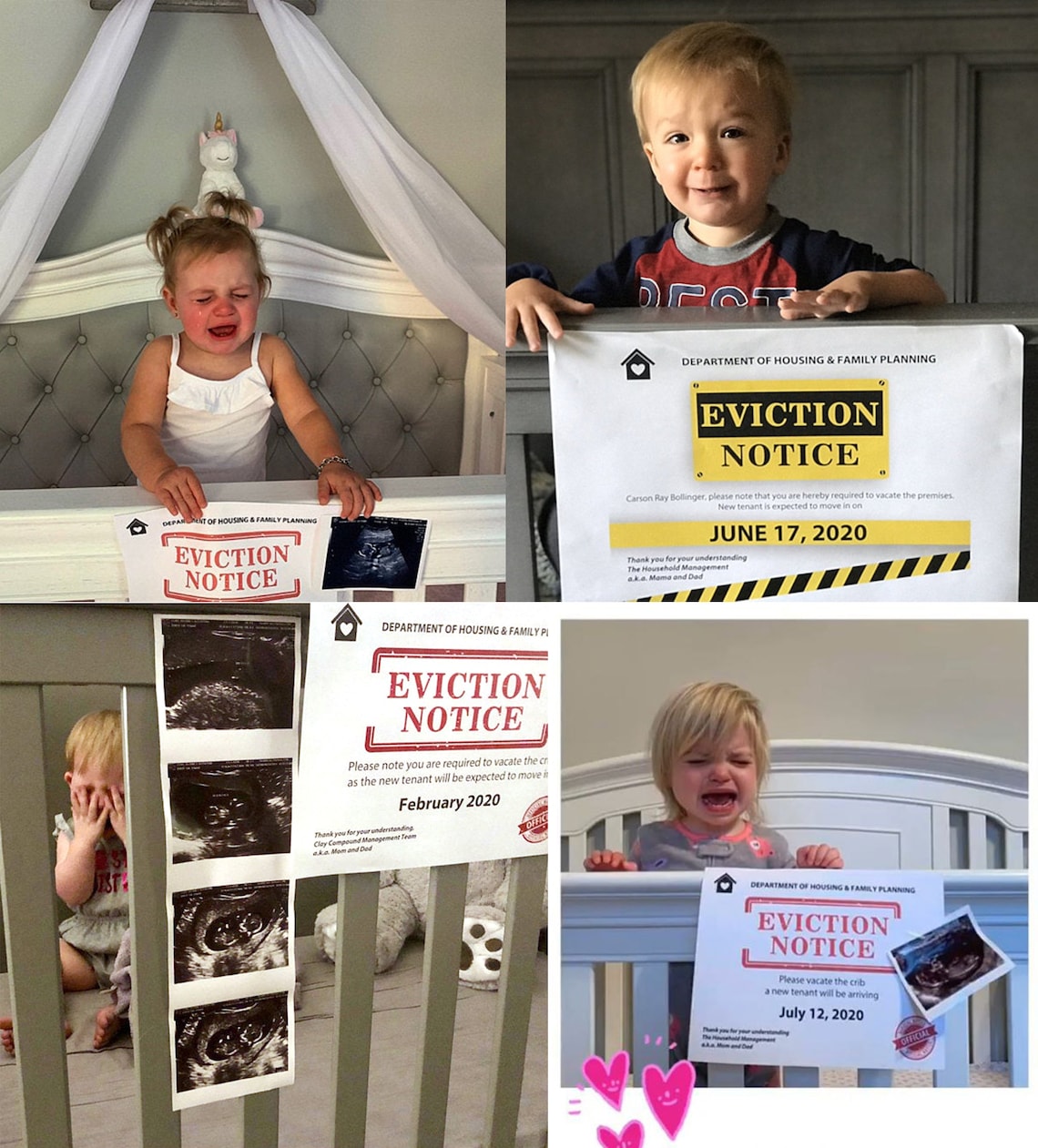 Editable Eviction Notice Baby Pregnancy Announcement for Etsy