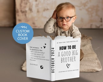 Aangepaste 'Big Brother'-boekomslag zwangerschapsaankondiging (digitale download)