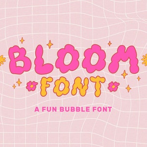 Bubbly schattig lettertype, kinderlettertype, lettertypen voor ambachtslieden, eigenzinnig lettertype, handgeschreven lettertype, voor Cricut, voortplanten