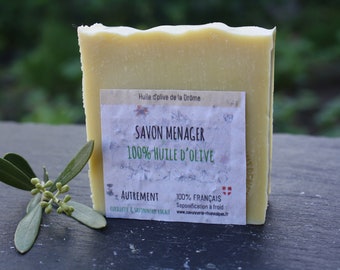 Savon ménager vaisselle bio fait main 100% artisanal et local à l'huile d'olive