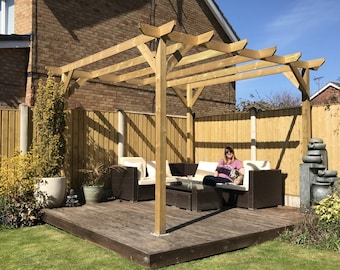 Heavy Duty Wooden Pergola DIY Kit