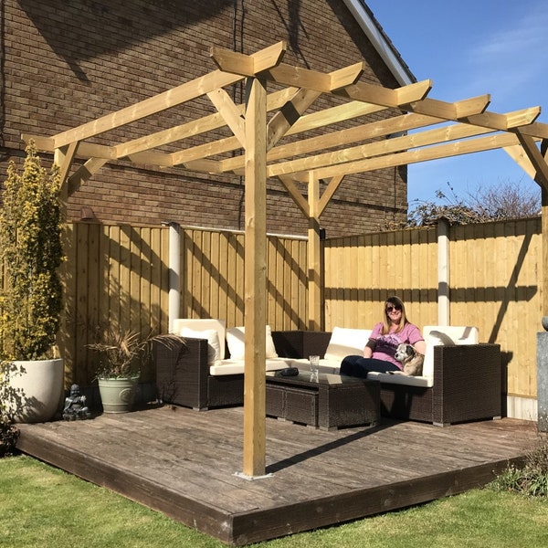 Heavy Duty Wooden Garden Gazebo/Pergola DIY Kit