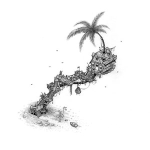 The Palm | Treehouse illustration | Fine Art Print