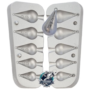 Pear Fishing Lead Mould 20/30/40/50/60Gr