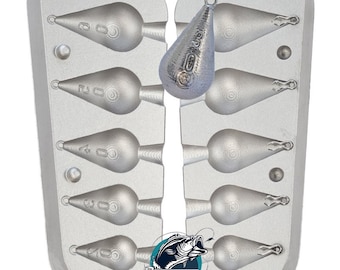 Pear Fishing Lead Mould 20/30/40/50/60Gr