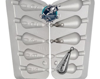 Pear Fishing Lead Mould  20/30/40/50/60Gr