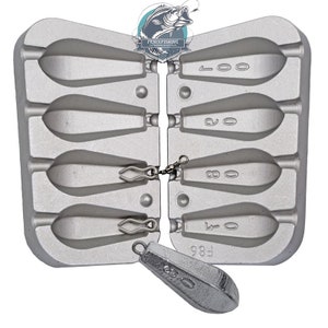Torpedo Fishing Lead Mould  70/80/90/100Gr