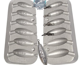 Pesi Bullet Per Acqua Dolce E Salata Pesi Da Pesca Affondatori In Piombo - Stellar Bank Per Pesca Dalla Riva In Acqua Dolce E Salata Bancale Plastica - Foto 5