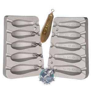 Torpedo Fishing Lead Mould  60/80/100/120/140Gr