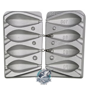 Torpedo Fishing Lead Mould  70/90/90/100Gr