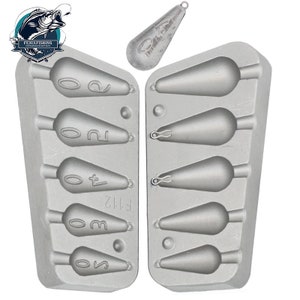 Pear Fishing Lead Mould 20/30/40/50/60Gr