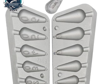 Pear Fishing Lead Mould 20/30/40/50/60Gr
