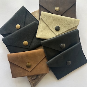 REYA Lederportemonnaie - Mini Portemonnaie - Geldbörse - Echtleder - Unisex