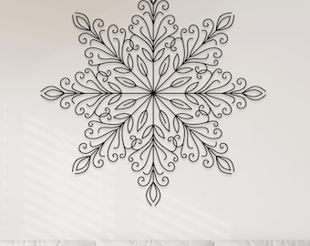 Mandala Metal Wall Art: Flower Metal Wall Decor