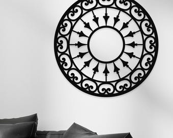 Round Wall Art, Wall Decor Living Room, Home Decor Wall Art, Outdoor Garden and Decor, Living Room Wall Decor Abstract, Abstract Art