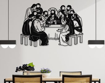 The Last Supper Metal Wall Art, Last Supper, The Last Supper Wall Art, Jesus, Jesus Art, Christian, Christian Art, Wall Art, Wall Decor