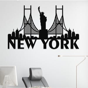 New York Metal Wall Art, New York Wall Art, Nyc Wall Art, New York, New York Art, Home Decor, Wall Art, Wall Decor, Room Decor, City Art