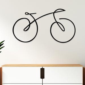 Bicycle Metal Wall Art, Bicycle Wall Decor, Unique Colorful Wall Art, Outdoor Metal Wall Art Large, Outdoor Garden and Decor, Metal Art
