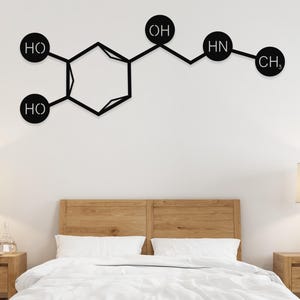 Adrenaline Metal Wall Decor, Adrenaline, Chemistry Gift, Chemistry, Wall Art, Wall Decor, Chemistry Art, Science, Science Decor, Science Art
