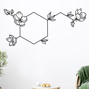 Dopamine Molecule Metal Wall Art, Molecule, Science Gift, Chemistry Gift, Wall Art, Wall Decor, Home Decor, Room Decor, Gift, Gift for Her