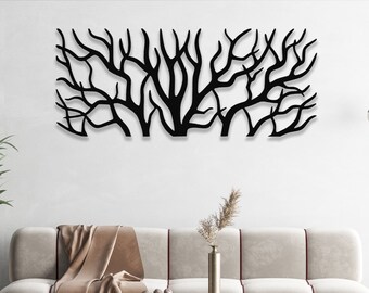 Tree Branch Metal Wall Decor, Outdoor Garden and Decor, Home Decor and Gifts, Garden Decor, Office Wall Art, Above Bed Art, Room Decor