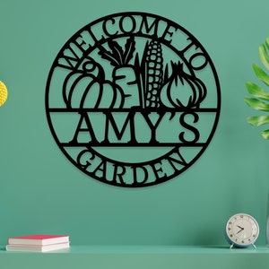 Custom Garden Metal Wall Art, Garden Decor, Garden Gifts, Garden Art , Wall Art, Wall Decor, Room Decor, Home Decor, Personalized Wall Art