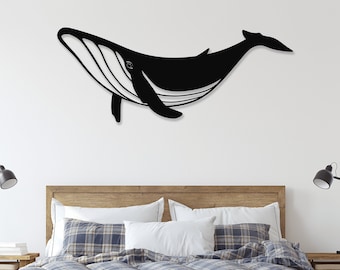 Whale Metal Wall Art, Whale, Whale Art, Whale Decor, Nautical, Nautical Decor, Fish Art, Fish Decor, Home Decor, Wall Decor, Wall Art, Gift