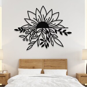 Flower Metal Wall Decor, Flower, Flower Art, Flower Decor, Nature, Nature Art, Wall Decor Over The Bed, Garden Signs, Wall Art, Wall Decor