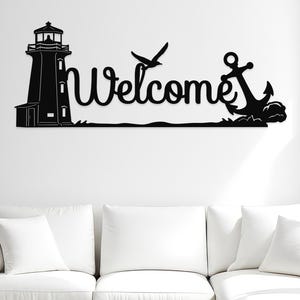 Lighthouse Metal Wall Art, Lighthouse, Nautical, Ocean, Ocean Decor, Coastal Art, Beach Art, Wall Art, Wall Decor, Room Decor, Beach Decor